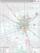 Indianapolis-Carmel-Anderson Metro Area Digital Map Premium Style